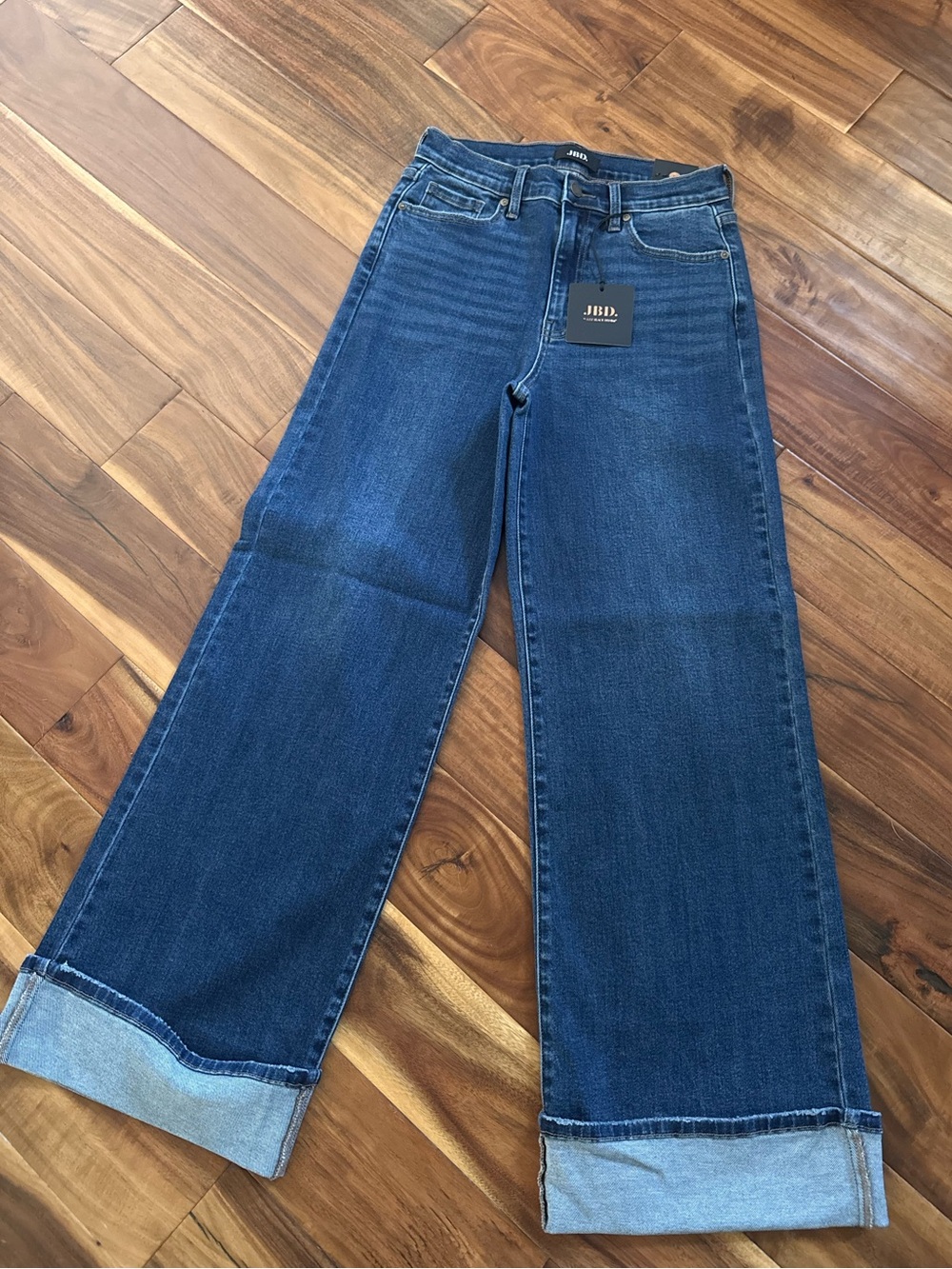 JBD Cuffed Palazzo Jeans